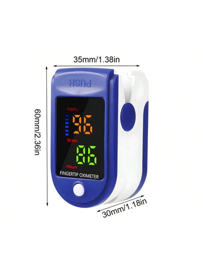 1 Pc Oximetry LED Fingertip Oximeter Heart Rate Monitor Finger Clip Blood Oxygen Saturation Pulse Monitoring Pulsometer