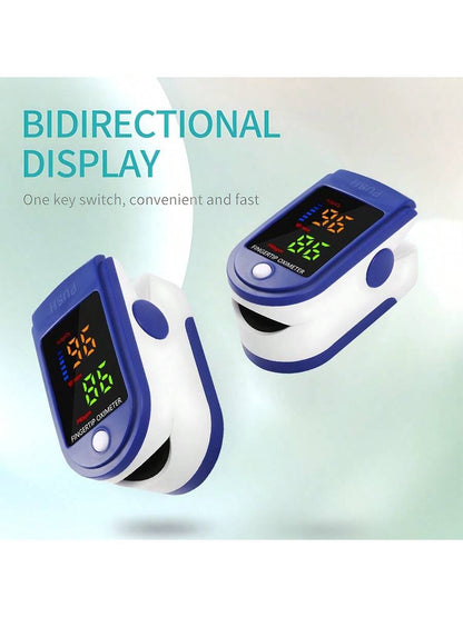 1 Pc Oximetry LED Fingertip Oximeter Heart Rate Monitor Finger Clip Blood Oxygen Saturation Pulse Monitoring Pulsometer