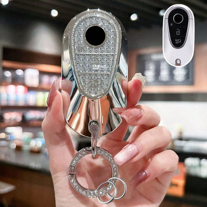 1 Pc TPU Car Key Protection Cover With Keychain, Suitable For W223 S Class S300 S400 S350 S450 S500 C200 C260 2020 2021 Models