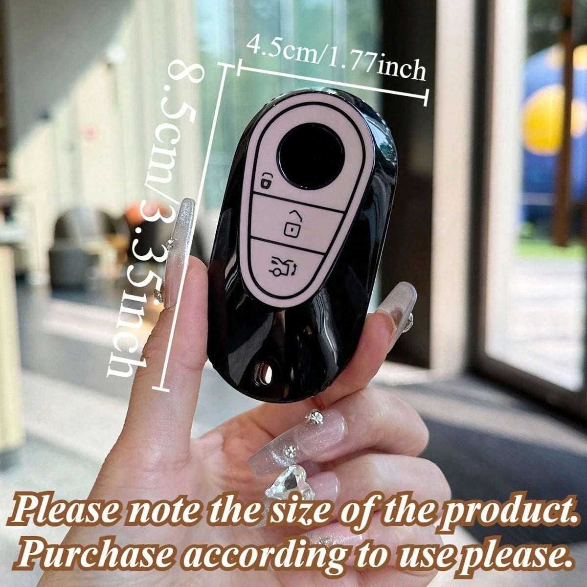 1 Pc TPU Car Key Protection Cover With Keychain, Suitable For W223 S Class S300 S400 S350 S450 S500 C200 C260 2020 2021 Models