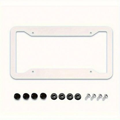 1 Piece, 2D Flat, Metal License Plate Frame| 12x6inch Aluminum, Black Leopard Print, Suitable For Sedans, SUVs, Pickups, And Commercial Vehicles, Includes Mounting Screws And Washers,Car Decaration,A