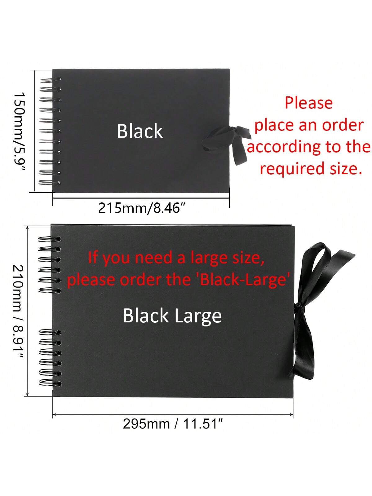 1 Piece 60 Pages (30 Sheets) Scrapbook Album, (Black, Small 8.3*5.7inch), Kraft Paper Scrapbook Album For Wedding Guest Book And Anniversary, Family DIY Scrapbook- For Craft Paper DIY, Christmas Gift