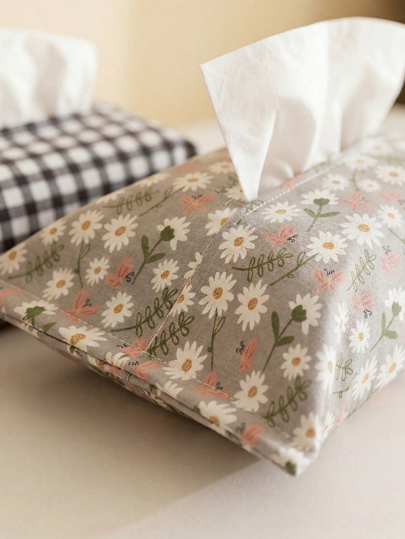 1-Piece Paper Towel Cover Paper Towel Bag Paper Drawing Bag Fabric Car Paper Bag Home Storage Paper Towel Bag