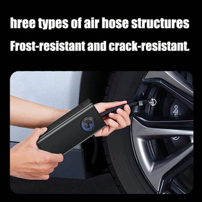 1 Portable Tire Air Pump, Wireless Fast Air Pump, With Multi-Functional Nozzle Adapter And Long-Lasting Lithium Battery, Suitable For Car, Motorcycle, Bicycle Tires And Ball Games, Auto Parts As A Bac