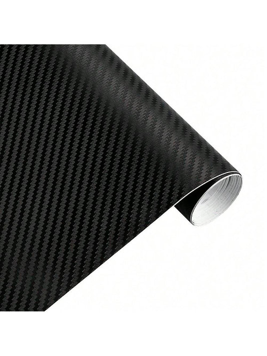 1 Roll 3d Carbon Fiber Vinyl Wrap (no Air Release), Black