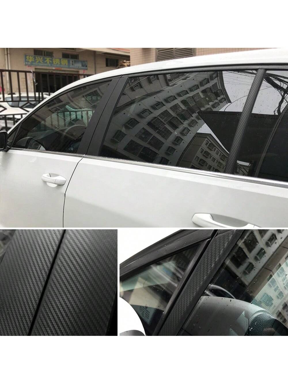 1 Roll 3d Carbon Fiber Vinyl Wrap (no Air Release), Black