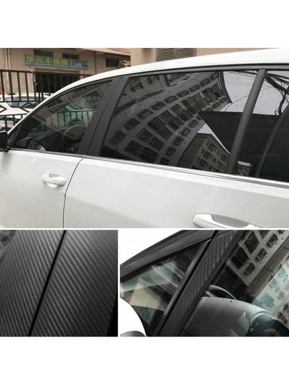 1 Roll 3d Carbon Fiber Vinyl Wrap (no Air Release), Black
