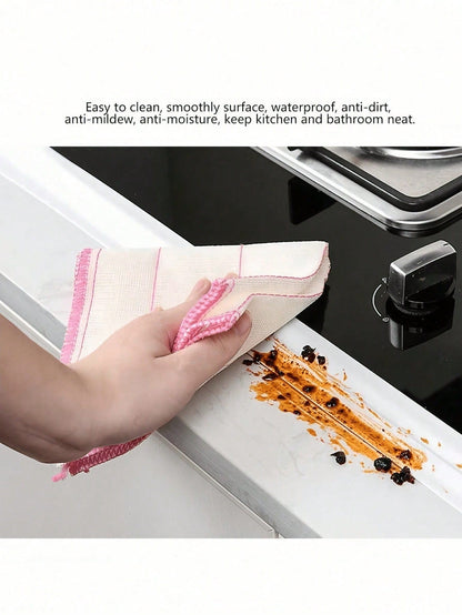 1 Roll Mold-Resistant PVC Self-Adhesive Sealing Tape, Waterproof Anti-Moisture Caulk Tape Sealant, Durable Acrylic Adhesive, Suitable For Bathroom Tub, Toilet, Kitchen Sink, Wall Stain Sealing