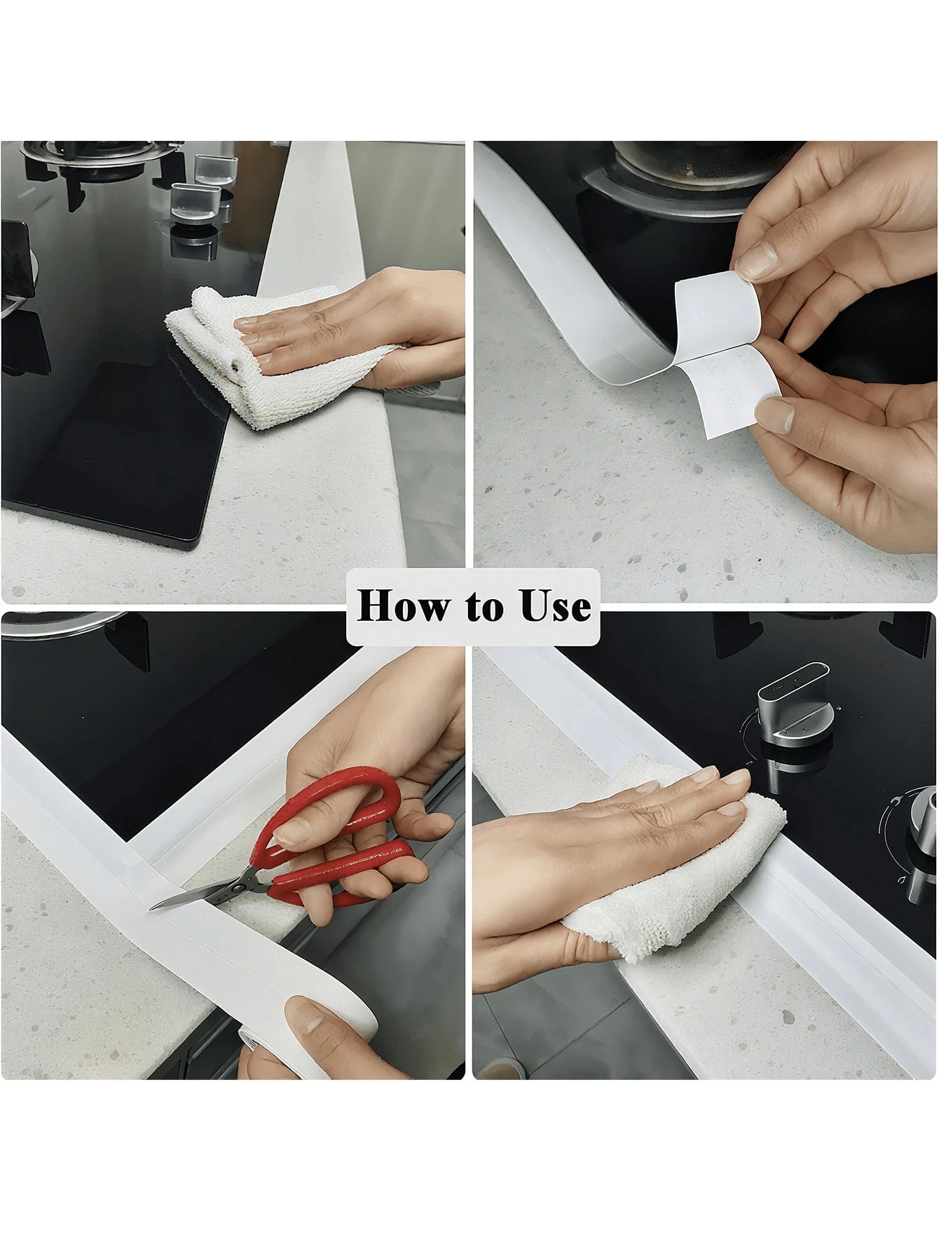 1 Roll Mold-Resistant PVC Self-Adhesive Sealing Tape, Waterproof Anti-Moisture Caulk Tape Sealant, Durable Acrylic Adhesive, Suitable For Bathroom Tub, Toilet, Kitchen Sink, Wall Stain Sealing