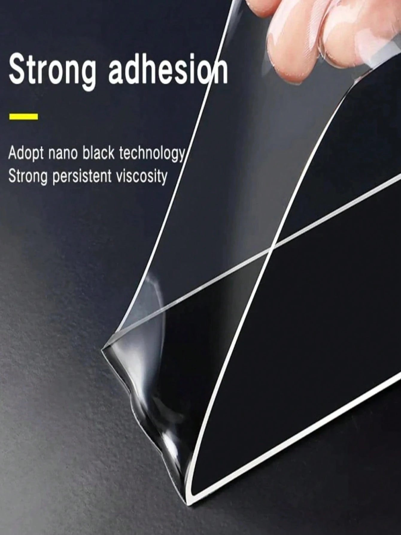 1 Roll Of Transparent Double-Sided Tape Reusable Strong Sticky Multi-Purpose Waterproof Transparent Double-Sided Tape- Suitable For Home, Kitchen, Office And Car Super Strong Double-Sided Tape Super