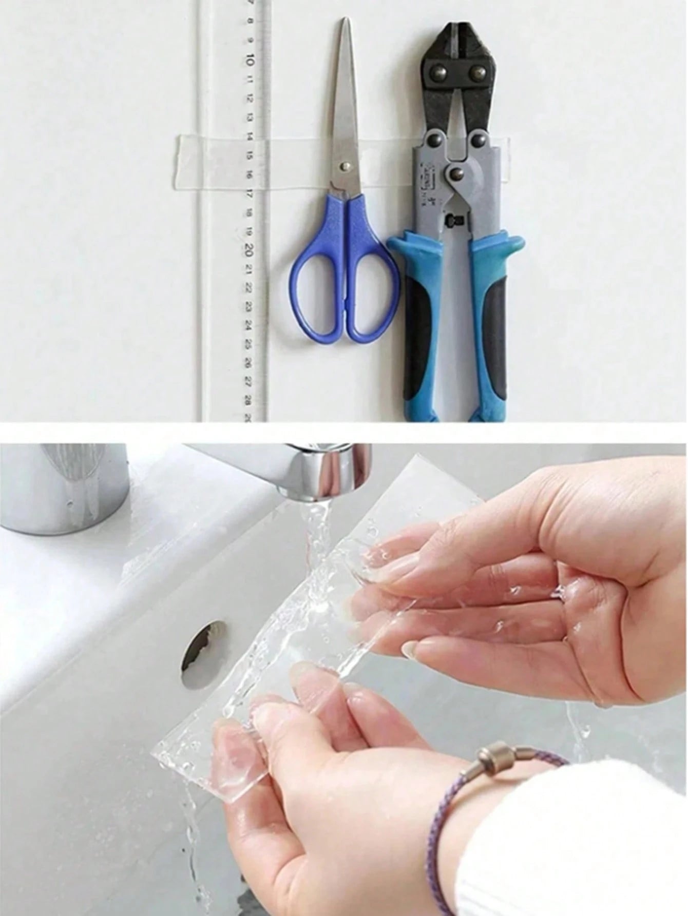 1 Roll Of Transparent Double-Sided Tape Reusable Strong Sticky Multi-Purpose Waterproof Transparent Double-Sided Tape- Suitable For Home, Kitchen, Office And Car Super Strong Double-Sided Tape Super