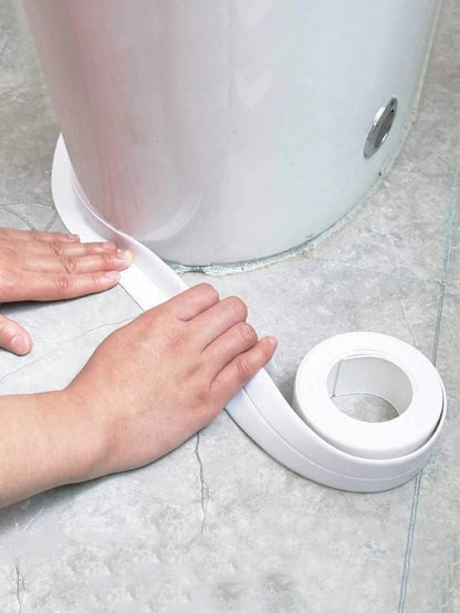 1 Roll PVC Waterproof Self-Adhesive Sealant Tape For Crack Crevice, Suitable For Kitchen, Bathroom, Bathtub