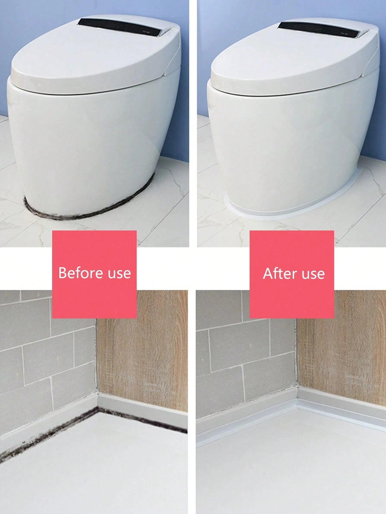 1 Roll PVC Waterproof Self-Adhesive Sealant Tape For Crack Crevice, Suitable For Kitchen, Bathroom, Bathtub