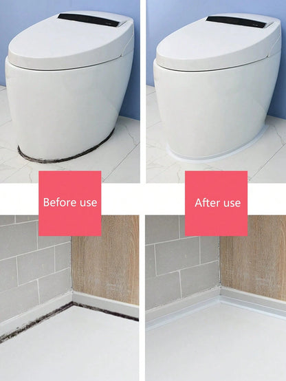 1 Roll PVC Waterproof Self-Adhesive Sealant Tape For Crack Crevice, Suitable For Kitchen, Bathroom, Bathtub