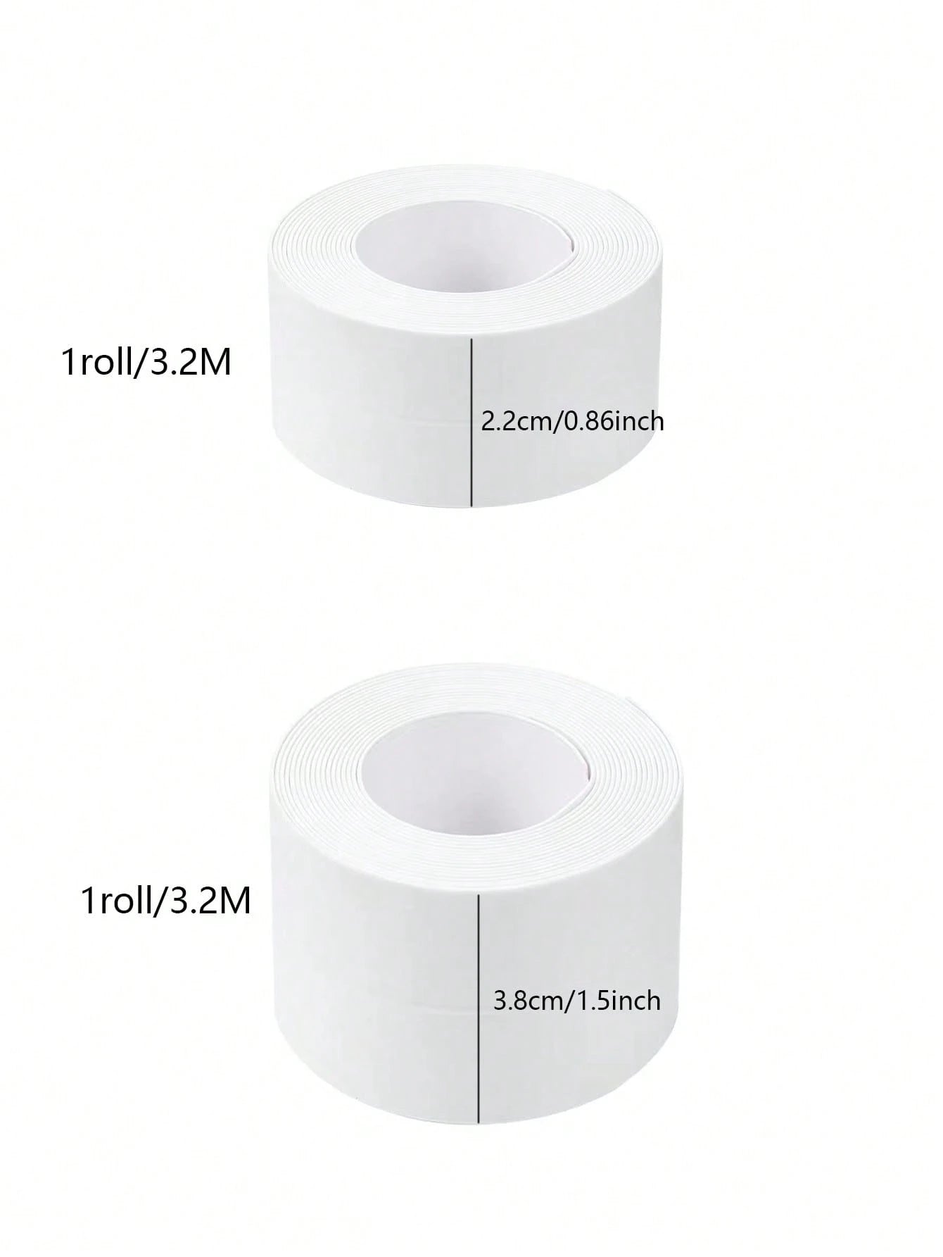 1 Roll PVC Waterproof Self-Adhesive Sealant Tape For Crack Crevice, Suitable For Kitchen, Bathroom, Bathtub