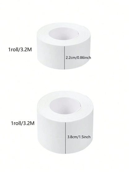 1 Roll PVC Waterproof Self-Adhesive Sealant Tape For Crack Crevice, Suitable For Kitchen, Bathroom, Bathtub