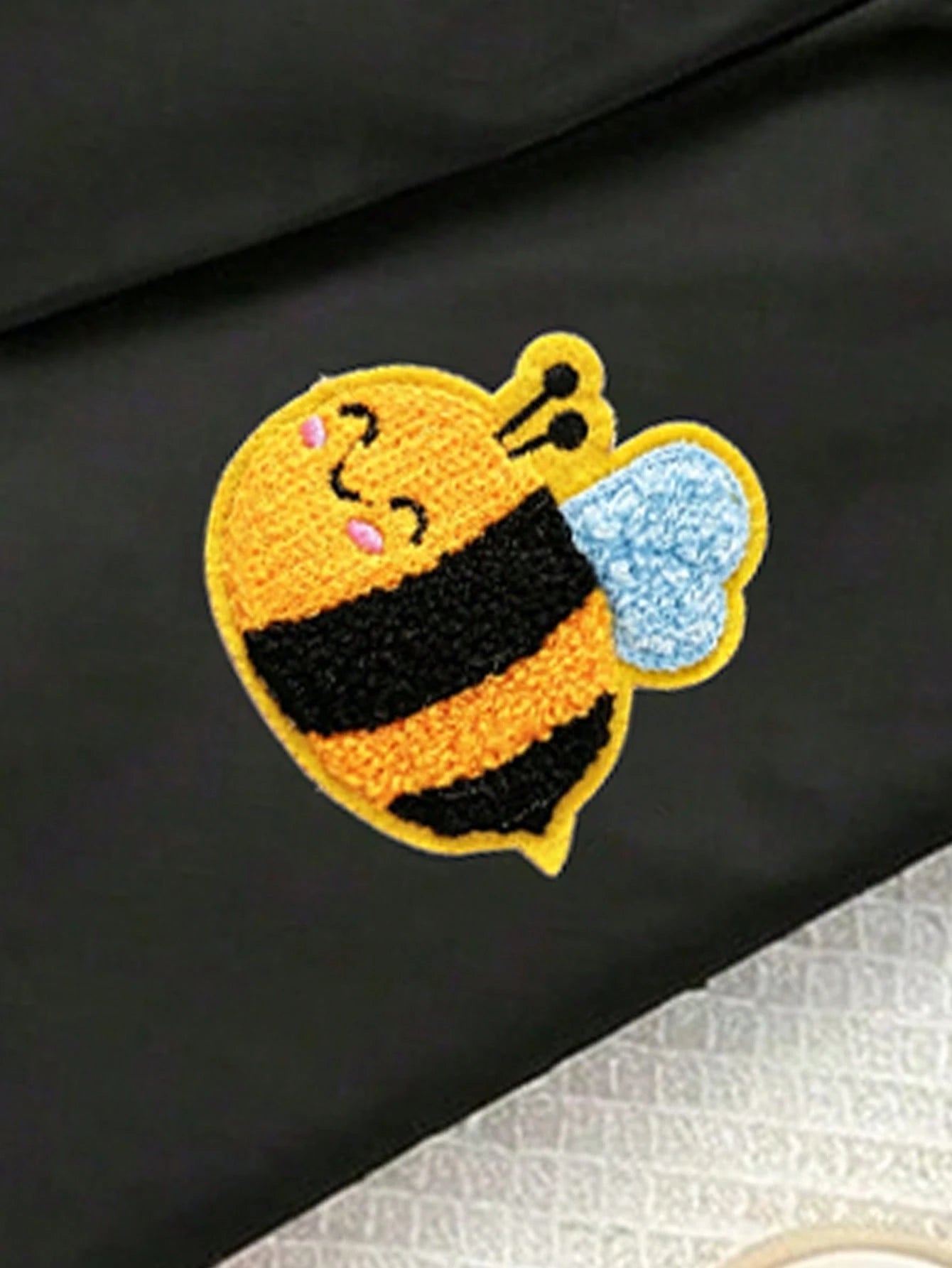 (1 Set) Autumn/Winter Baby Girl Simple Fresh Cute Cartoon Bee Pattern Basic Crew Neck Sweatshirt And Leggings 2-Piece Set
