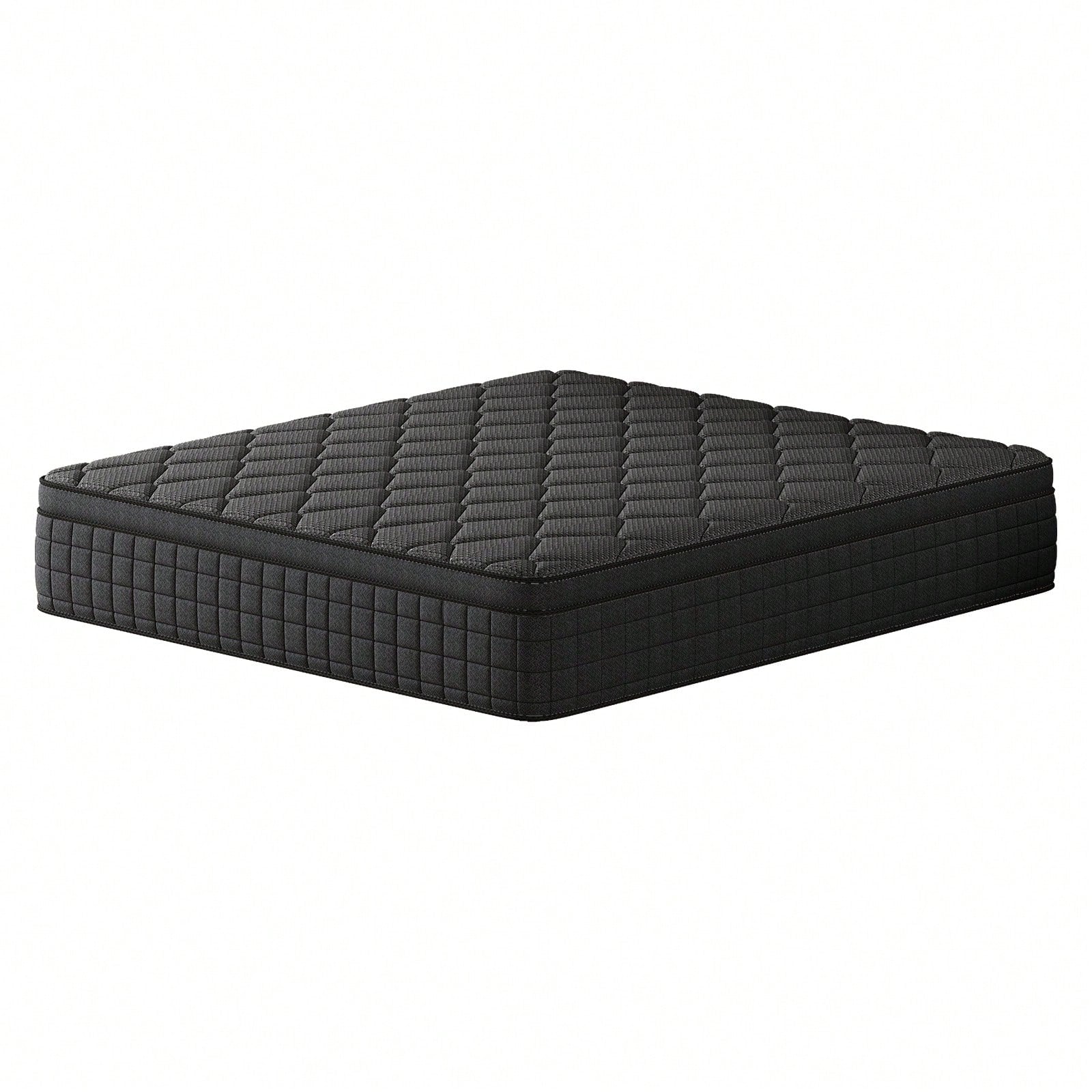 10/12/14 Inch Queen Hybrid Mattress In A Box, Pocket Spring, Breathable, Motion Isolation, Medium Firm