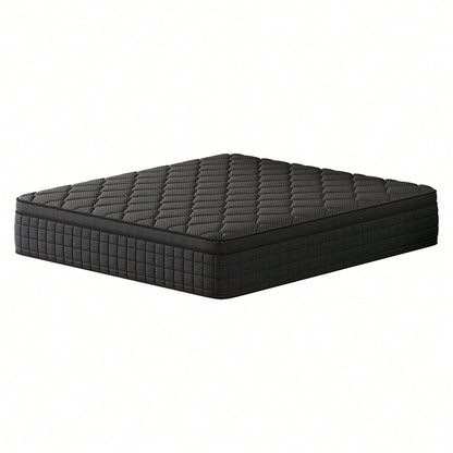 10/12/14 Inch Queen Hybrid Mattress In A Box, Pocket Spring, Breathable, Motion Isolation, Medium Firm