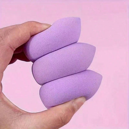 10/5/2pcs Makeup Sponge Set- Ultra Soft Non-Fading Formula, Water-Expanding Makeup Sponges, Round And Flat Design, Precise Application, Purple And Pink Color Scheme, Suitable For Sensitive Skin, Port