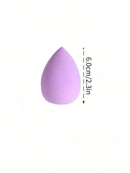 10/5/2pcs Makeup Sponge Set- Ultra Soft Non-Fading Formula, Water-Expanding Makeup Sponges, Round And Flat Design, Precise Application, Purple And Pink Color Scheme, Suitable For Sensitive Skin, Port