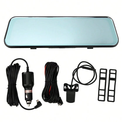 10-Inch Dashcam Dual Lens 1080P Front And Rear Camera, Waterproof & Reverse Parking Assistance Dual Cameras Offer 140° Wide-Angle View With Loop Recording Support Multiple Language Options. Suitable F