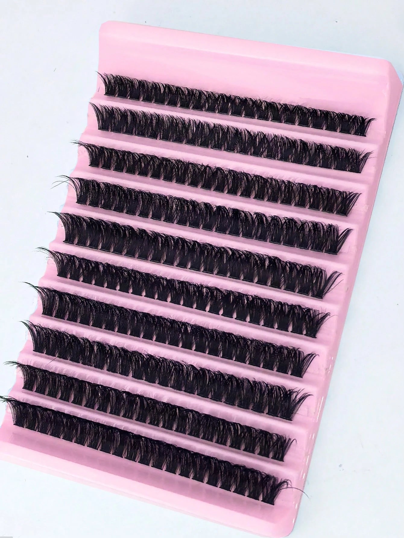 10 Rows 200pcs Individual Cluster Eyelashes 80D Curl 8-16mm DIY Eyelash Extension Kit Natural Thick Fluffy Slim Lightweight Soft Reusable False Eyelashes Suitable For Beginners Home Daily Makeup Weddi