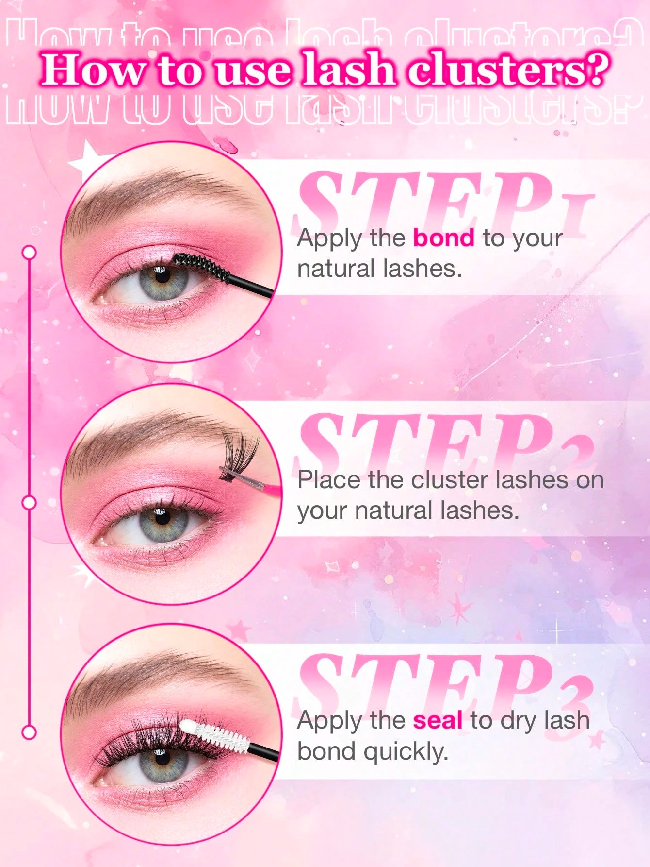 10 Rows 200pcs Individual Cluster Eyelashes 80D Curl 8-16mm DIY Eyelash Extension Kit Natural Thick Fluffy Slim Lightweight Soft Reusable False Eyelashes Suitable For Beginners Home Daily Makeup Weddi
