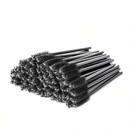 100/200/500 Disposable Mascara Wand Bobbin Mascara Brush Is Suitable For Lengthening Eyebrows/Eyelashes And Cosmetics (Black).,Giveaways,Travel,Cheap Stuff,Travel Essential