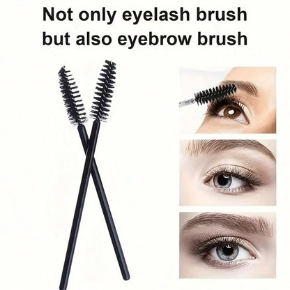 100/200/500 Disposable Mascara Wand Bobbin Mascara Brush Is Suitable For Lengthening Eyebrows/Eyelashes And Cosmetics (Black).,Giveaways,Travel,Cheap Stuff,Travel Essential