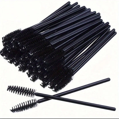 100/200/500 Disposable Mascara Wand Bobbin Mascara Brush Is Suitable For Lengthening Eyebrows/Eyelashes And Cosmetics (Black).,Giveaways,Travel,Cheap Stuff,Travel Essential