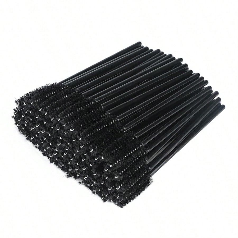100/200/500 Disposable Mascara Wand Bobbin Mascara Brush Is Suitable For Lengthening Eyebrows/Eyelashes And Cosmetics (Black).,Giveaways,Travel,Cheap Stuff,Travel Essential