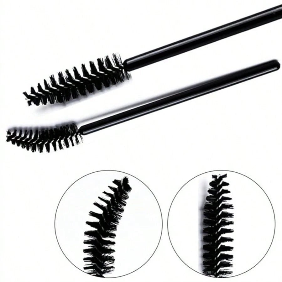 100/200/500 Disposable Mascara Wand Bobbin Mascara Brush Is Suitable For Lengthening Eyebrows/Eyelashes And Cosmetics (Black).,Giveaways,Travel,Cheap Stuff,Travel Essential