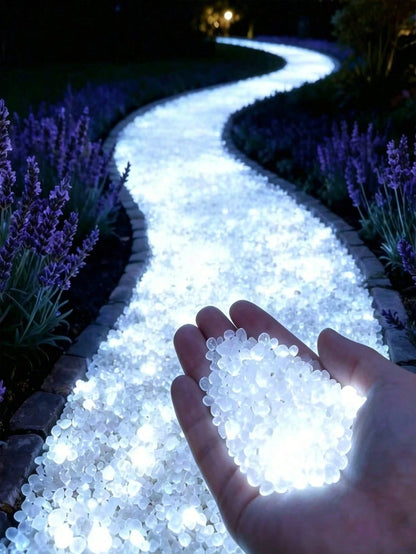 1000/7000pcs Glow-In-The-Dark Stones, Colorful Luminous Decorative Pebbles, Multiple Colors Available, Outdoor Fluorescent Stones For Landscape Design, DIY Outdoor Decor Stones (Garden, Backyard, Balc