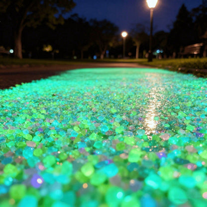1000/7000pcs Glow-In-The-Dark Stones, Colorful Luminous Decorative Pebbles, Multiple Colors Available, Outdoor Fluorescent Stones For Landscape Design, DIY Outdoor Decor Stones (Garden, Backyard, Balc