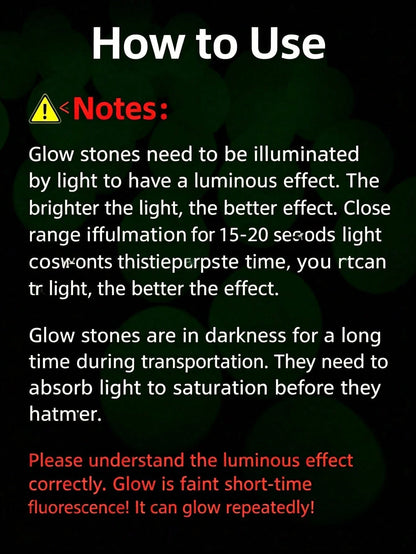 1000/7000pcs Glow-In-The-Dark Stones, Colorful Luminous Decorative Pebbles, Multiple Colors Available, Outdoor Fluorescent Stones For Landscape Design, DIY Outdoor Decor Stones (Garden, Backyard, Balc