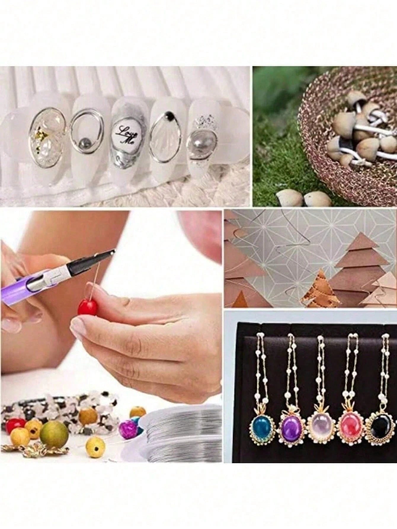 100m DIY Metal Bead String, Suitable For Making Hair Clips, Jewelry Weaving, Shaping, Metal Wire Floral Packaging, Line Crafts, Jewelry Accessories And Gold Wire, Perfectly Matched For Various Bracele