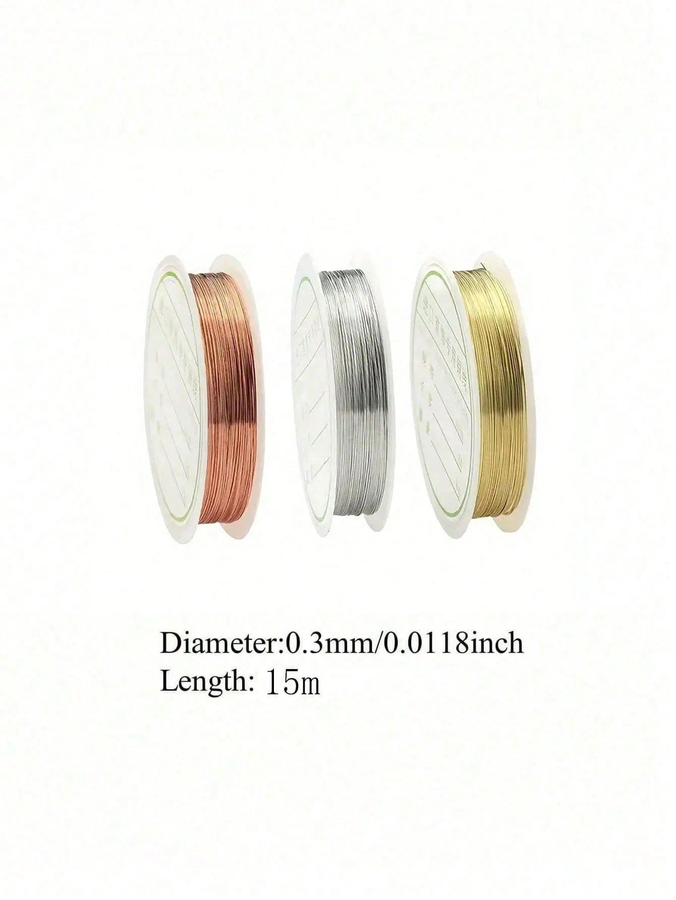 100m DIY Metal Bead String, Suitable For Making Hair Clips, Jewelry Weaving, Shaping, Metal Wire Floral Packaging, Line Crafts, Jewelry Accessories And Gold Wire, Perfectly Matched For Various Bracele