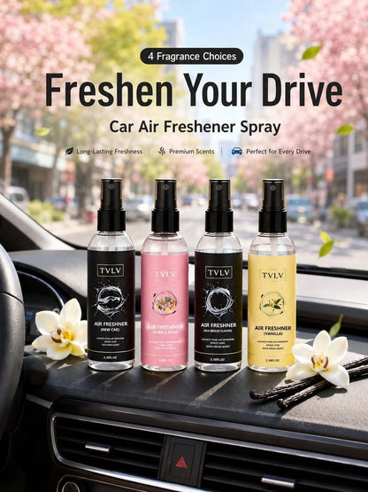 100ml Air Freshener Spray, Jasmine & Sea Breeze Scent, Long-Lasting Fragrance, Alcohol-Free Odor Eliminator, Essential Car Deodorizer, Cute Car Accessory For Women, Fashionable Car Decor, Suitable For