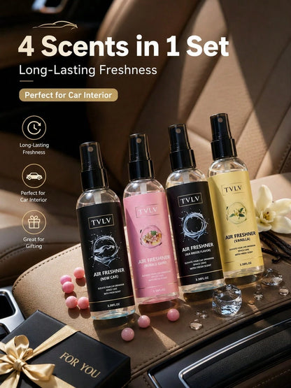 100ml Air Freshener Spray, Jasmine & Sea Breeze Scent, Long-Lasting Fragrance, Alcohol-Free Odor Eliminator, Essential Car Deodorizer, Cute Car Accessory For Women, Fashionable Car Decor, Suitable For