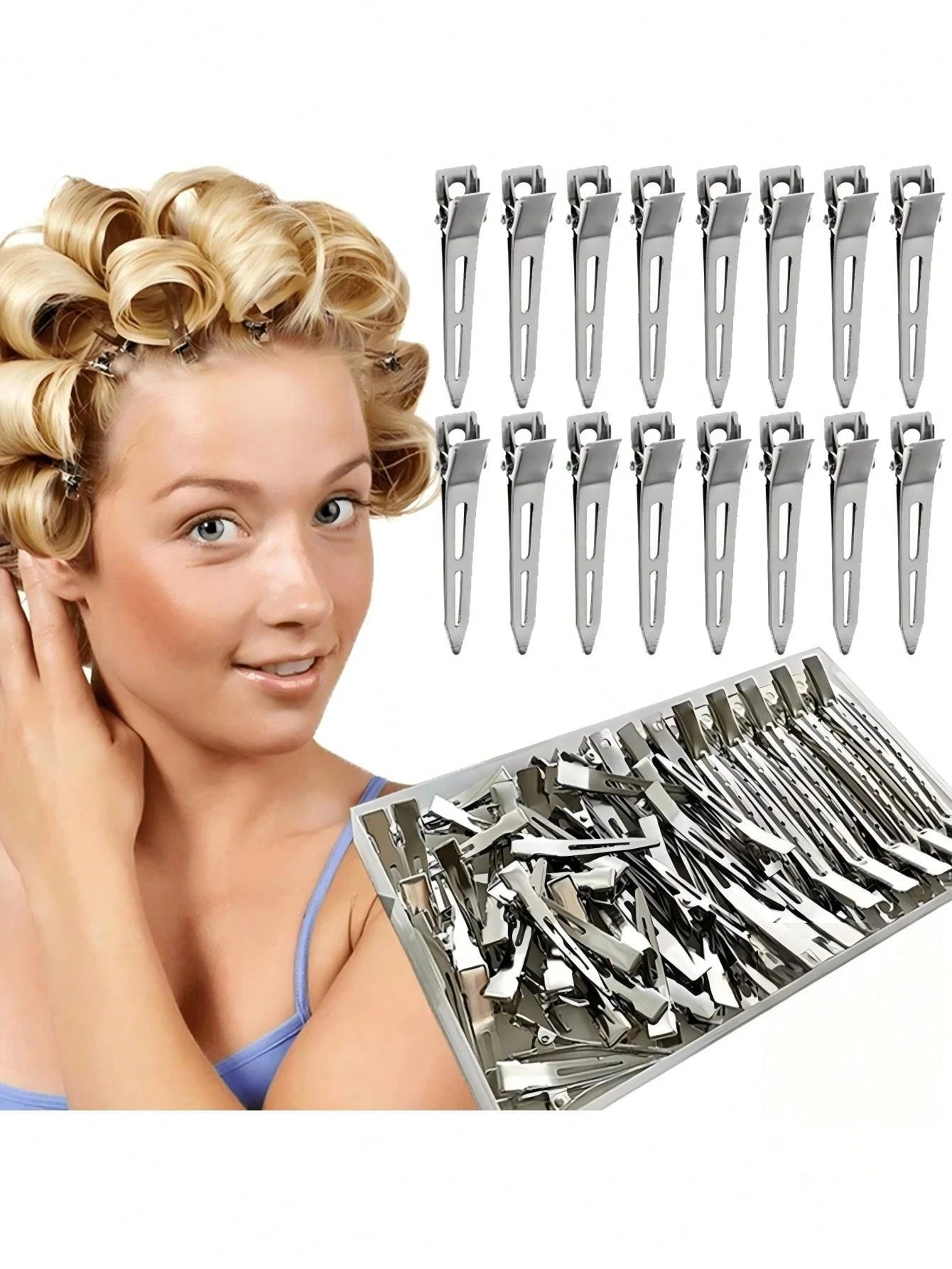 100pcs 5.5cm Fluffy Hair Root Clips, Designed For Hair Salons, High Quality. DIY Hair Styling Tool, Easily Create Voluminous Hair Roots, Add Hair Texture, Perfect Choice For Hair Styling