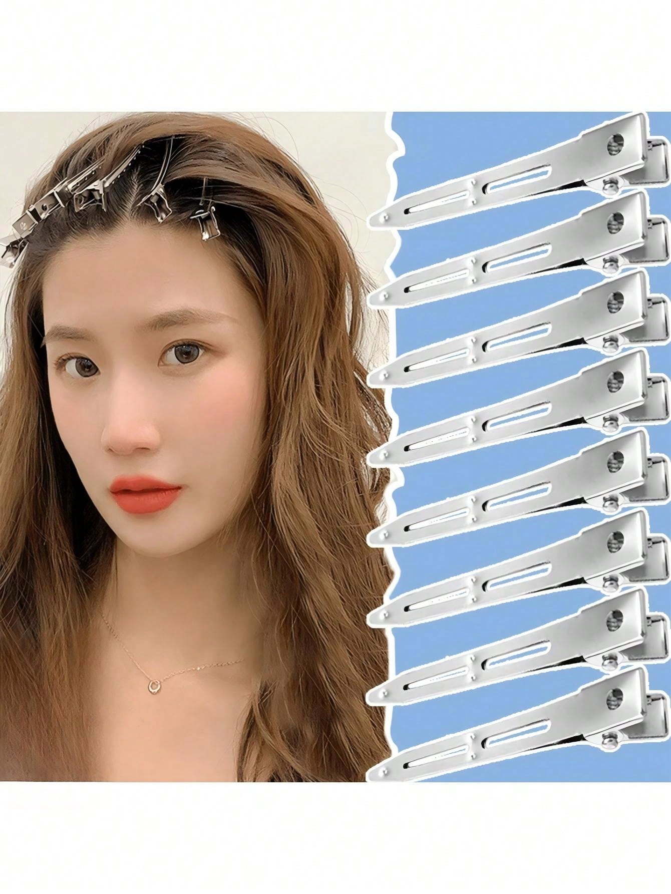 100pcs 5.5cm Fluffy Hair Root Clips, Designed For Hair Salons, High Quality. DIY Hair Styling Tool, Easily Create Voluminous Hair Roots, Add Hair Texture, Perfect Choice For Hair Styling