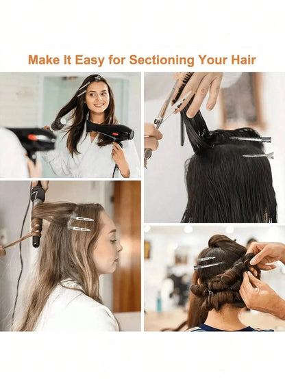 100pcs 5.5cm Fluffy Hair Root Clips, Designed For Hair Salons, High Quality. DIY Hair Styling Tool, Easily Create Voluminous Hair Roots, Add Hair Texture, Perfect Choice For Hair Styling