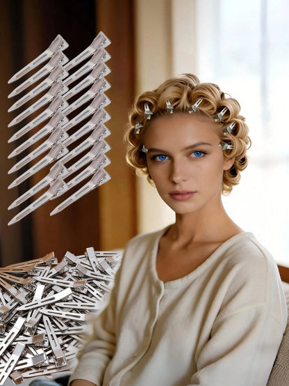 100pcs 5.5cm Fluffy Hair Root Clips, Designed For Hair Salons, High Quality. DIY Hair Styling Tool, Easily Create Voluminous Hair Roots, Add Hair Texture, Perfect Choice For Hair Styling