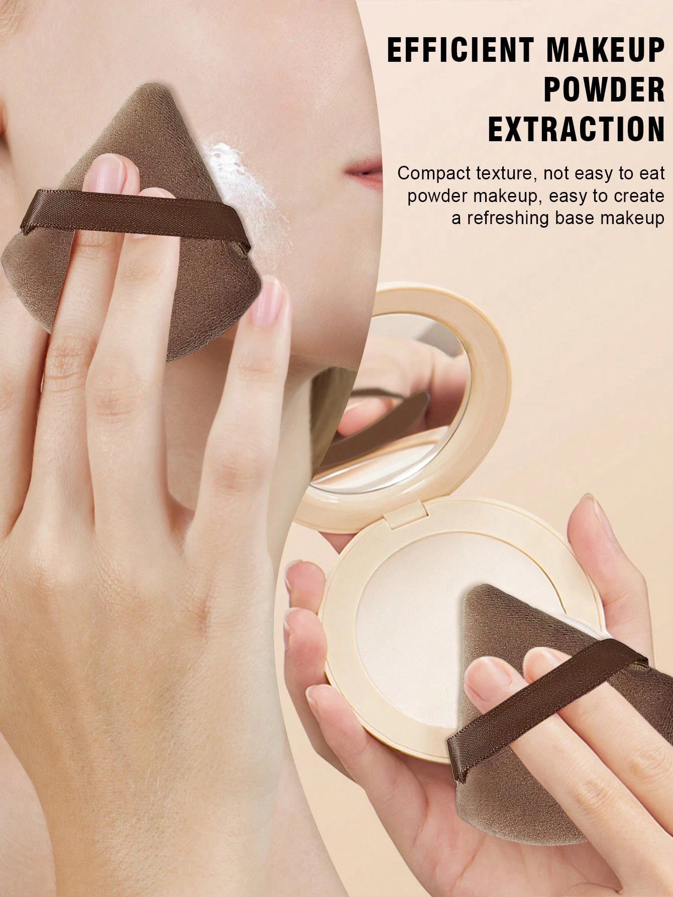 100PCS All-In-One Makeup Tools Set, Soft Makeup Sponges, Mini Sponges, Triangle Powder Puffs, Air Cushion & Mini Air Cushion Puffs For Foundation Concealer Loose Powder Setting, Wet Dry Dual Use Cosme