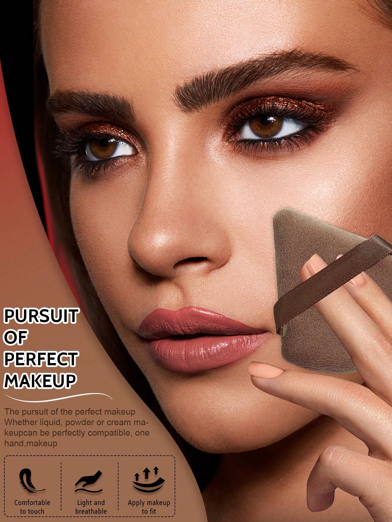100PCS All-In-One Makeup Tools Set, Soft Makeup Sponges, Mini Sponges, Triangle Powder Puffs, Air Cushion & Mini Air Cushion Puffs For Foundation Concealer Loose Powder Setting, Wet Dry Dual Use Cosme