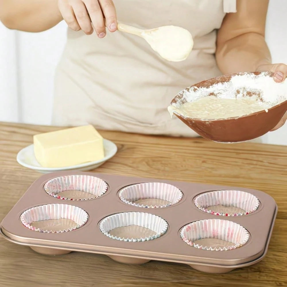 100pcs Standard Cupcake Liners, Colorful Paper Baking Cups Disposable Cupcake Packaging Paper, Floral Liners, Suitable For Birthday Tea Theme Party Decoration