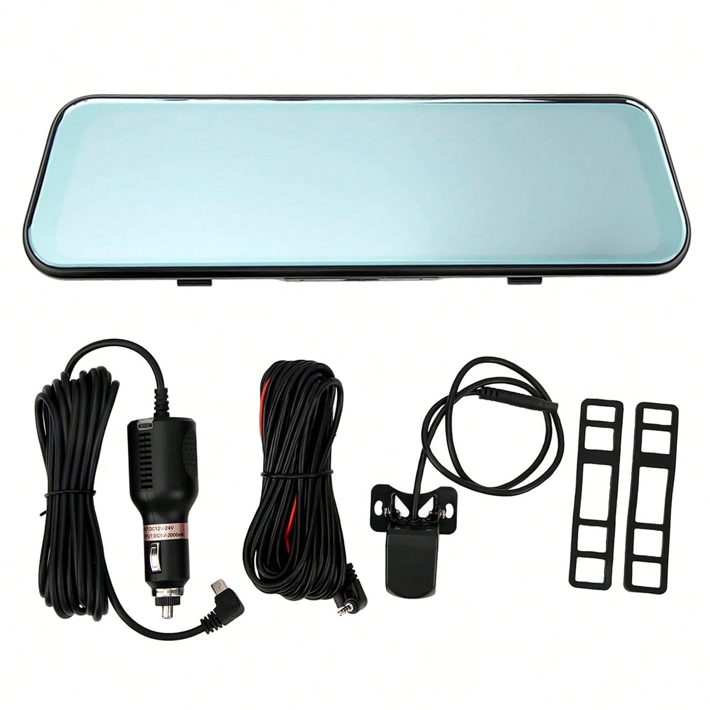 1080P Full HD Dash Cam, Triple Lens Rear View Mirror Car Recorder, Super Night Vision 24H Parking Monitor, Waterproof Rear Camera G-Sensor, Universal Car DVR With Memory Card Included
