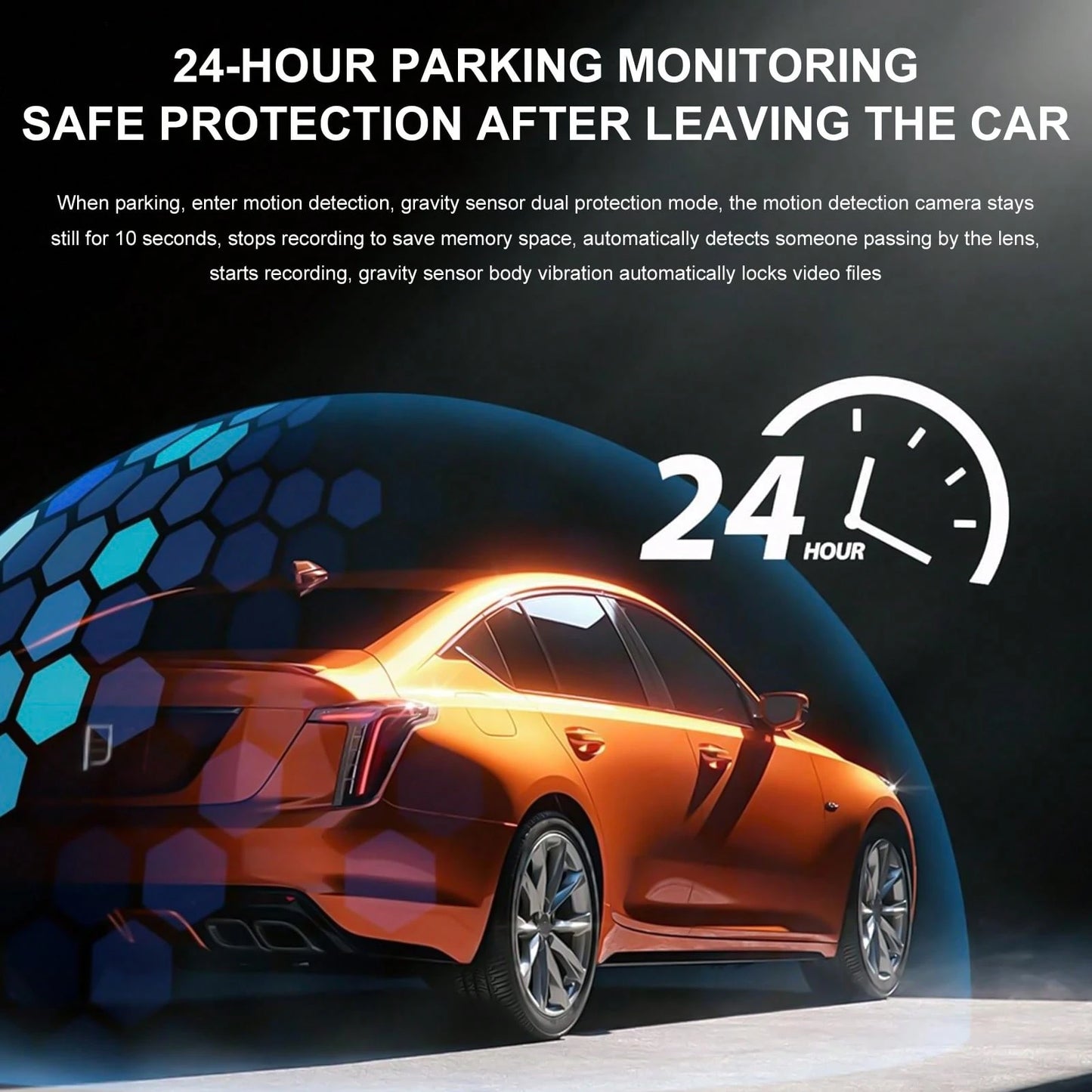1080P Full HD Dash Cam, Triple Lens Rear View Mirror Car Recorder, Super Night Vision 24H Parking Monitor, Waterproof Rear Camera G-Sensor, Universal Car DVR With Memory Card Included