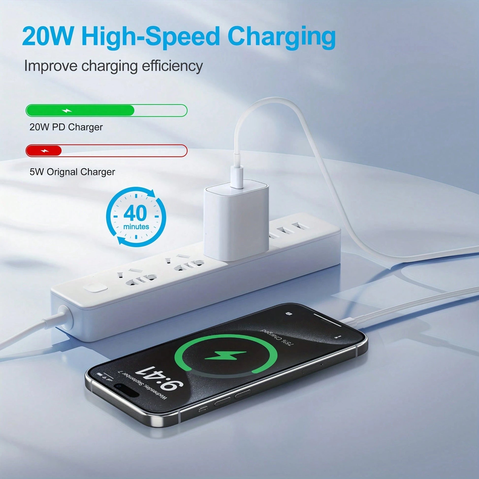 10FT/3M Compatible With Iphone 15 16 Charger, 20W USB C Fast Charging Block And 10ft Type C To C Cable Cord Long Compatible With Iphone 15 Plus/15 Pro Max/16 Pro, Compatible With Ipad Pro 12.9/11 Inch